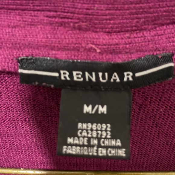 Womens Renaur plum medium sweater - Picture 2 of 3